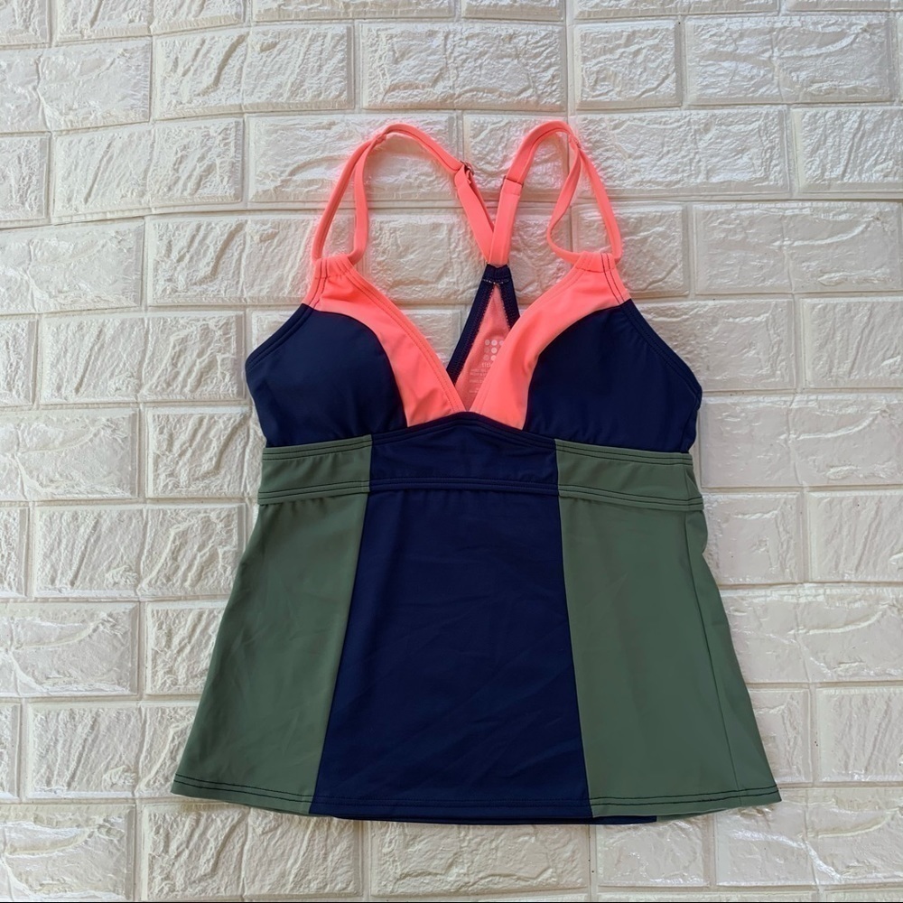 Title Nine Kuapapa Color Block Tankini Size S NWT